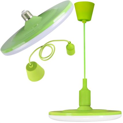 LED pakabinamas šviestuvas KIKI 1xE27/15W/230V žalia