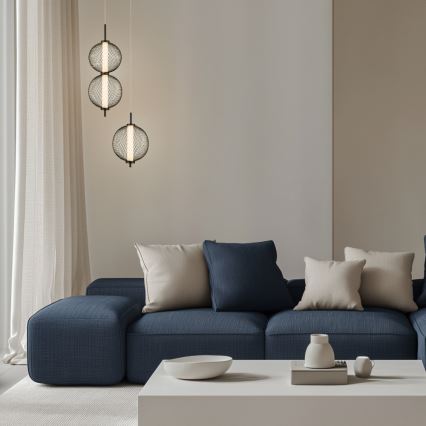 LED pakabinamas šviestuvas PUMA LED/10W/230V Ø 14 cm juodas