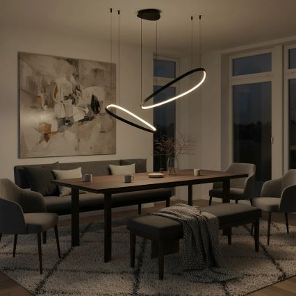 LED pakabinamas šviestuvas su kabeliu MICHELLE LED/48W/230V 4000K juodas