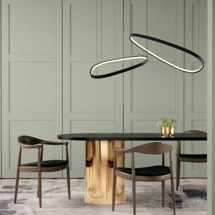 LED pakabinamas šviestuvas su kabeliu MICHELLE LED/48W/230V 4000K juodas