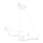 LED pakabinamasis šviestuvas ARTISAN LED/36W/230V 4000K baltas