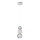 LED pakabinamasis šviestuvas CREMONA LED/5W/230V 3000K matinė chromas