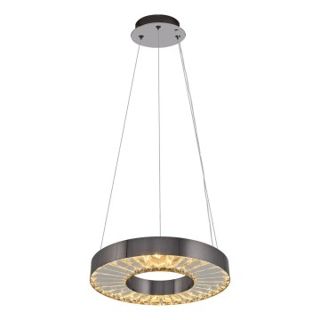 LED pakabinamasis šviestuvas JESI LED/35W/230V 3000K Ø 40 cm sidabrinis
