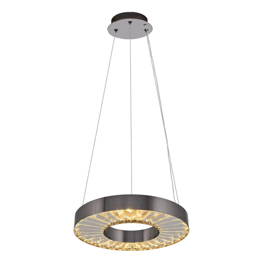 LED pakabinamasis šviestuvas JESI LED/35W/230V 3000K Ø 40 cm sidabrinis