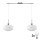 LED pakabukas HARMA 2xE27/60W/230V matinio chromo/baltos