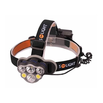LED pakraunamas žibintuvėlis ant galvos LED/USB IP44