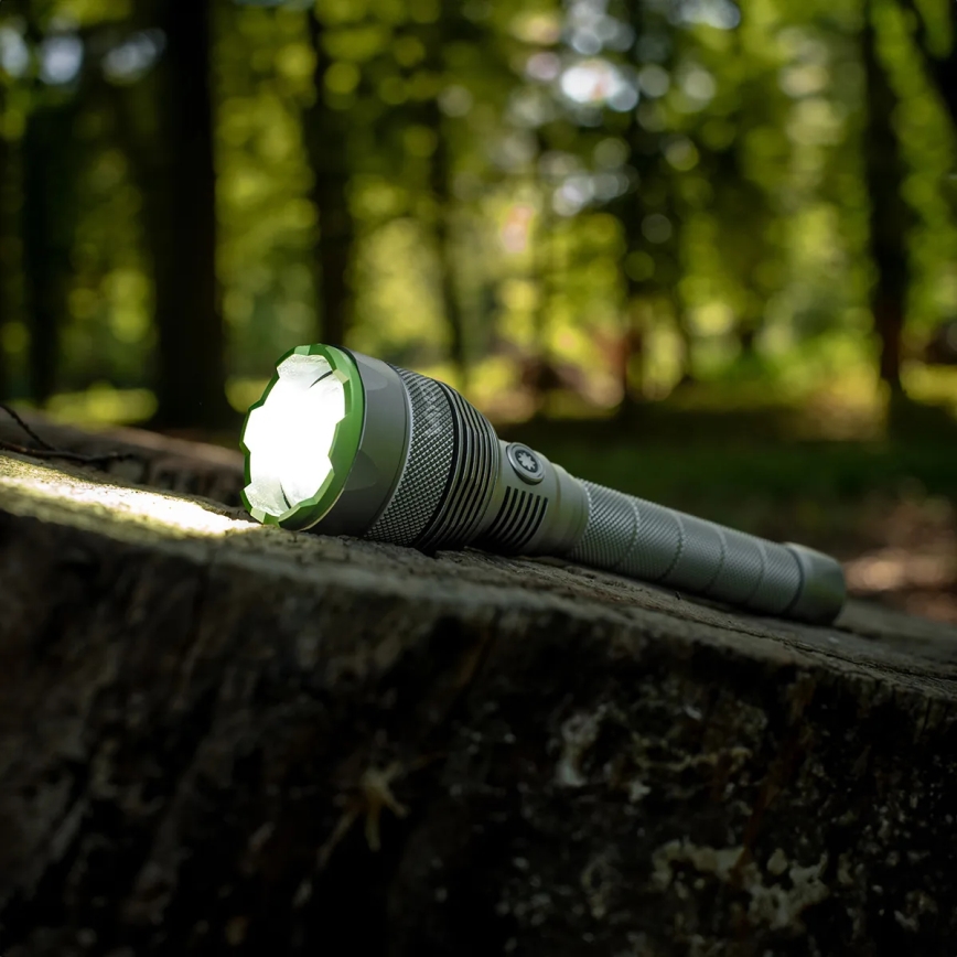 LED Pritemdomas įkraunamas žibintuvėlis su maitinimo bloku funkcija LED/5V IPX7 10000 blizgus 2600 mAh