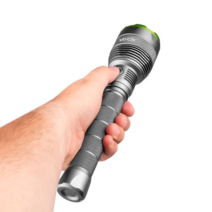 LED Pritemdomas įkraunamas žibintuvėlis su maitinimo bloku funkcija LED/5V IPX7 10000 blizgus 2600 mAh