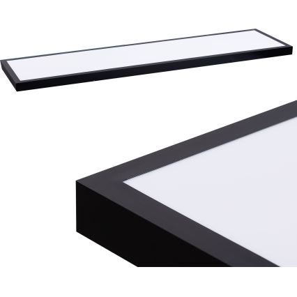 LED panelė LED/60W/230V 4000K 30x120 cm juoda