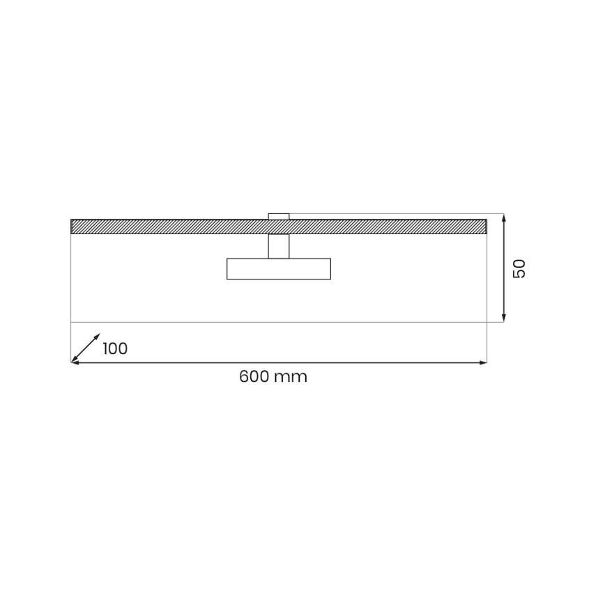 LED paveiklo šviestuvas PRADO LED/11W/230V blizgus chromas