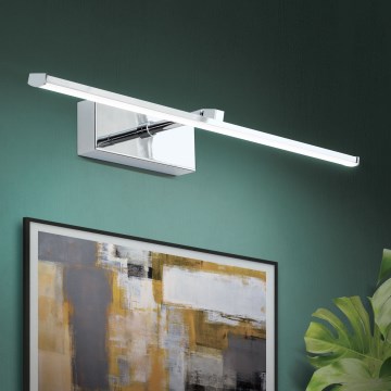LED paveiklo šviestuvas PUBLIO LED/10W/230V 50 cm blizgus chromas