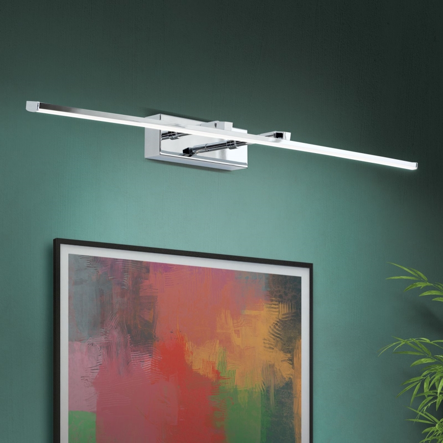 LED paveiklo šviestuvas PUBLIO LED/15W/230V 75 cm blizgus chromas
