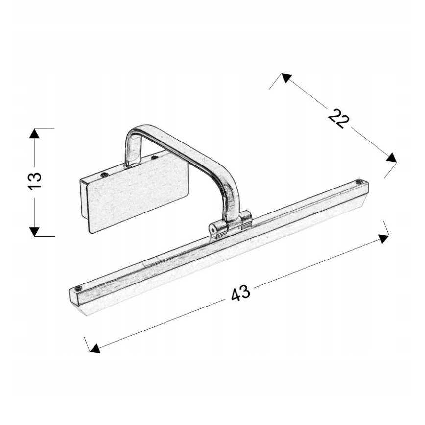 LED Paveikslo šviestuvas HANG LED/8W/230V