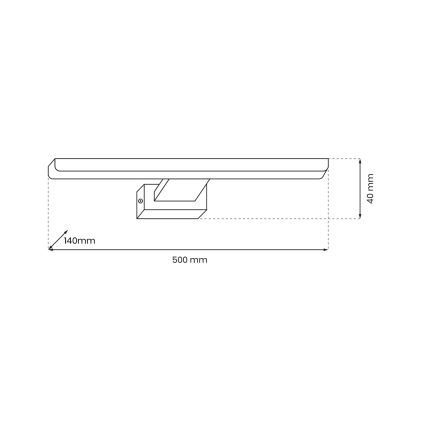 LED Paveikslo šviestuvas PINTO LED/12W/230V baltas