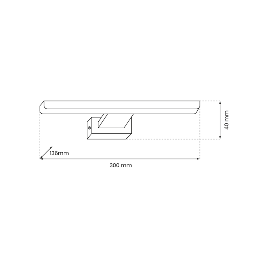 LED Paveikslo šviestuvas PINTO LED/7W/230V aukso