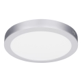 LED paviršinė/įleidžiama 2in1 panelė 18W/230V 3000/4000/6000K skersmuo 22,5 cm IP54 sidabrinė