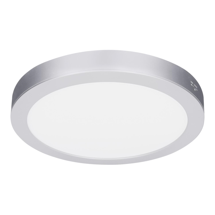 LED paviršinė/įleidžiama 2in1 panelė 18W/230V 3000/4000/6000K skersmuo 22,5 cm IP54 sidabrinė
