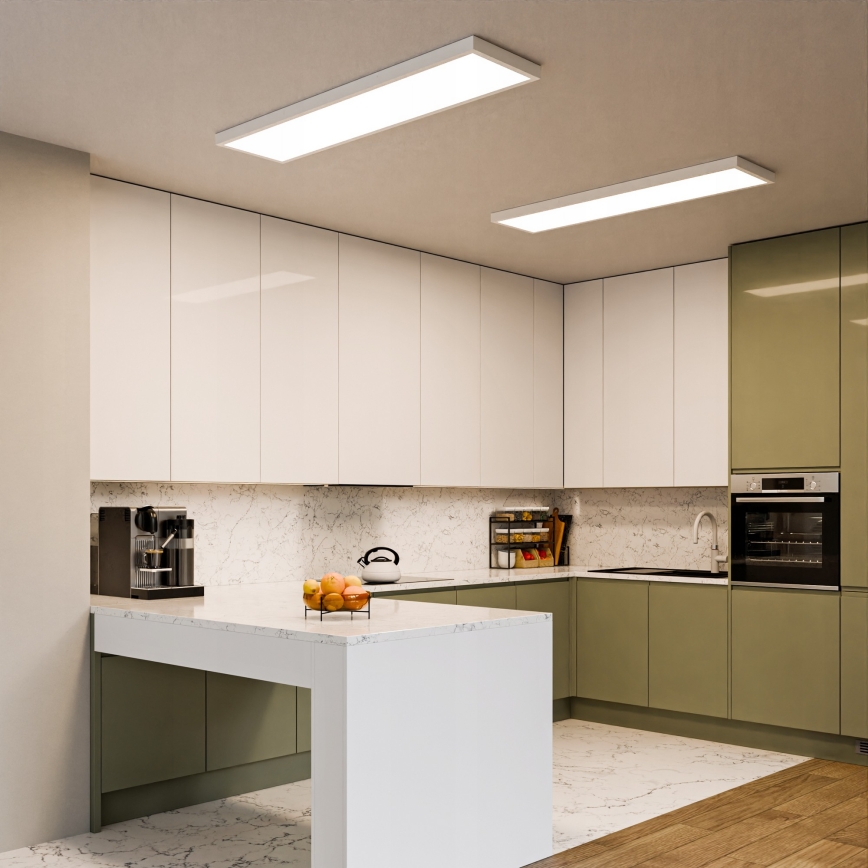 LED Paviršinė panelė LED/60W/230V 30x120 cm balta