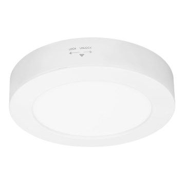 LED paviršinis/įleidžiamas 2in1 panelis LED/12W/230V 3000/4000/6000K Ø17 cm IP54 balta