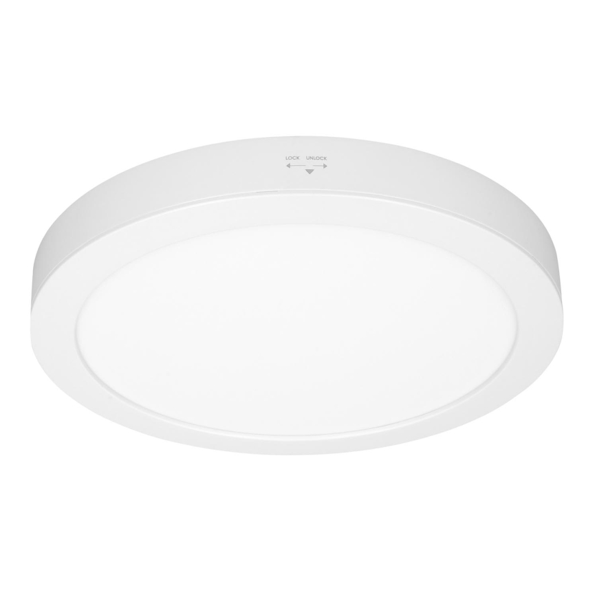 LED paviršinis/įleidžiamas panelis 2in1 24W/230V 3000/4000/6000K skersmuo 30 cm IP54 balta