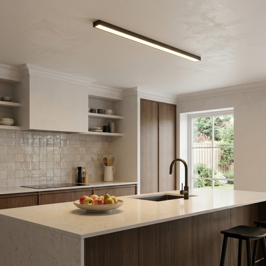 LED Paviršinis/pakabinamas šviestuvas ant laido LED/44W/230V 3000K 120 cm juodas