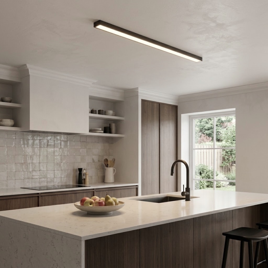 LED paviršinis/pakabinamas šviestuvas ant laido LED/44W/230V 4000K 120 cm juodas