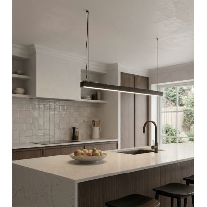 LED paviršinis/pakabinamas šviestuvas ant laido LED/44W/230V 4000K 120 cm juodas