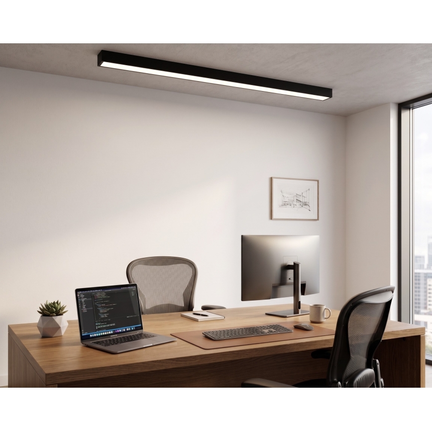 LED paviršinis/pakabinamas šviestuvas ant laido LED/44W/230V 4000K 120 cm juodas