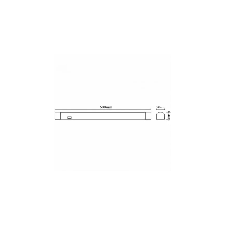LED po spintelės šviestuvas LED/15W/230V 60 cm IP44 balta