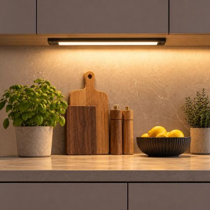 LED šviestuvas po spintelės LED/18W/230V 2700/3000/4000/5000/5700K 60 cm juodas