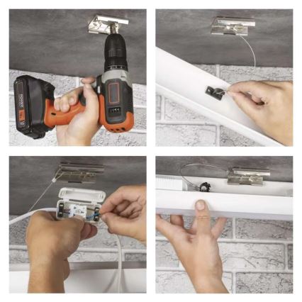 LED po spintelės šviestuvas LED/60W/230V 4000K 150 cm