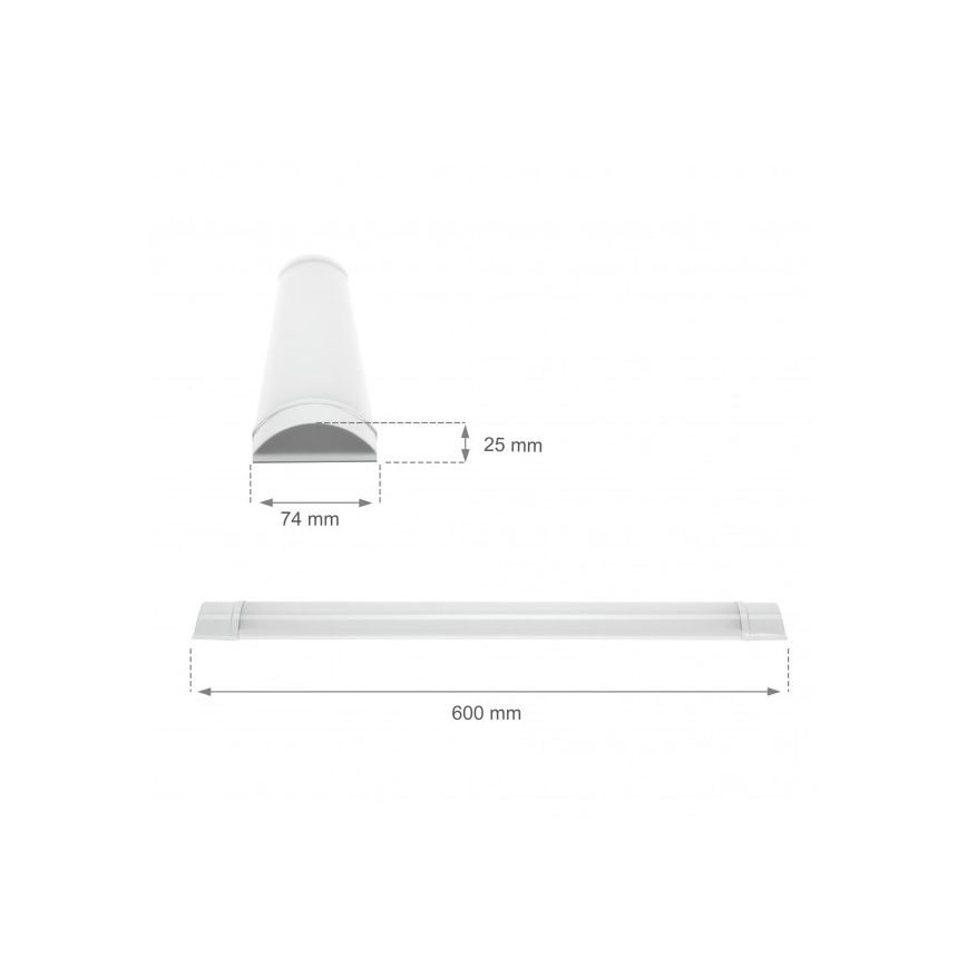 LED po spintelės šviestuvas VIGA LED/14W/230V 6000K balta