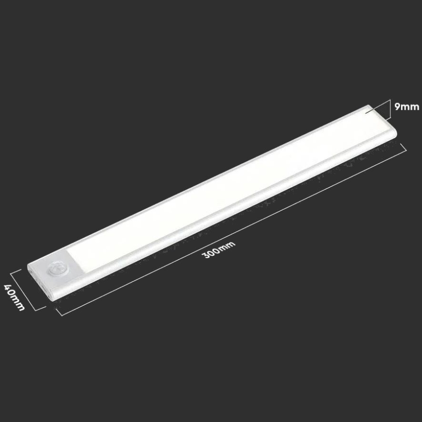 LED pošvietidlo po linkoje su jutikliu LED/1,5W/5V 1500 mAh 4000K