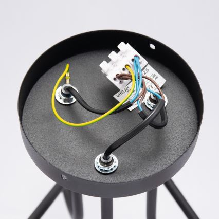 LED prigludęs liustras OXFORD 3xE27/15W/230V juodas