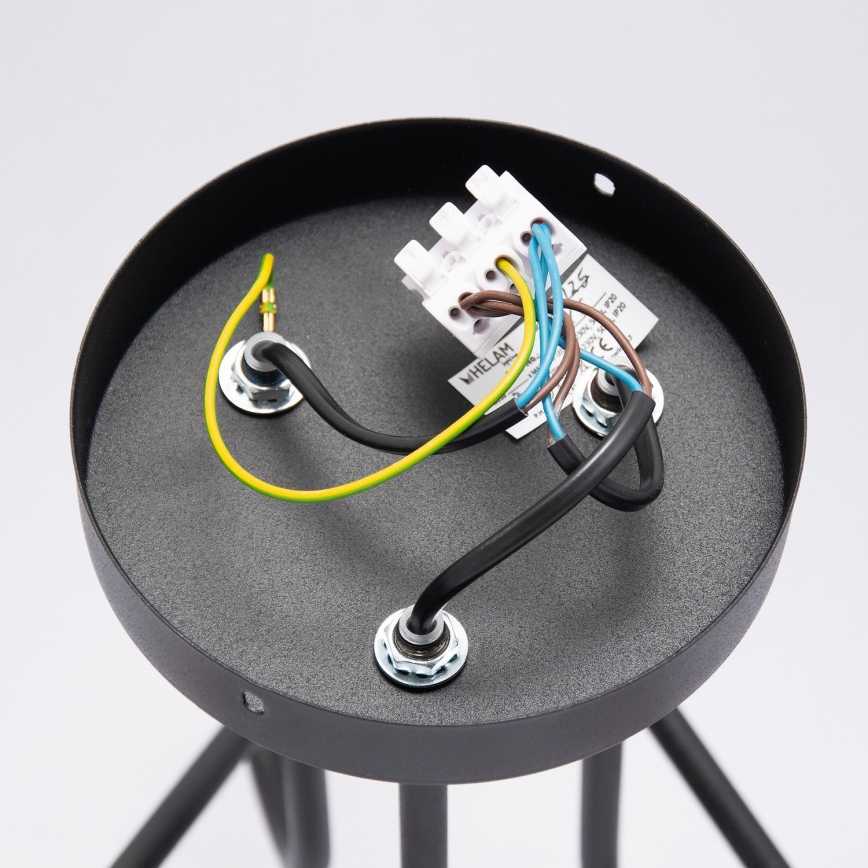 LED prigludęs liustras OXFORD 3xE27/15W/230V juodas