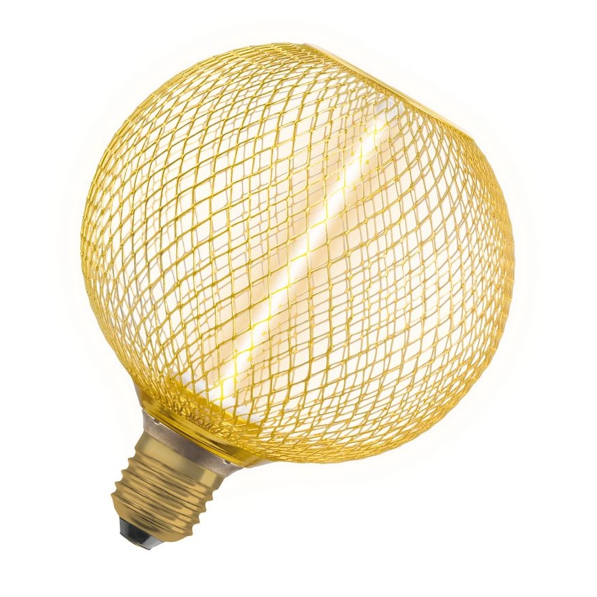 LED pritemdoma elektros lemputė DECOR  FILAMENT G125 E27/3,5W/230V 1800K auksas - Osram
