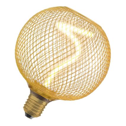 LED pritemdoma elektros lemputė DECOR FILAMENT G125 E27/3,5W/230V 1800K auksas - Osram