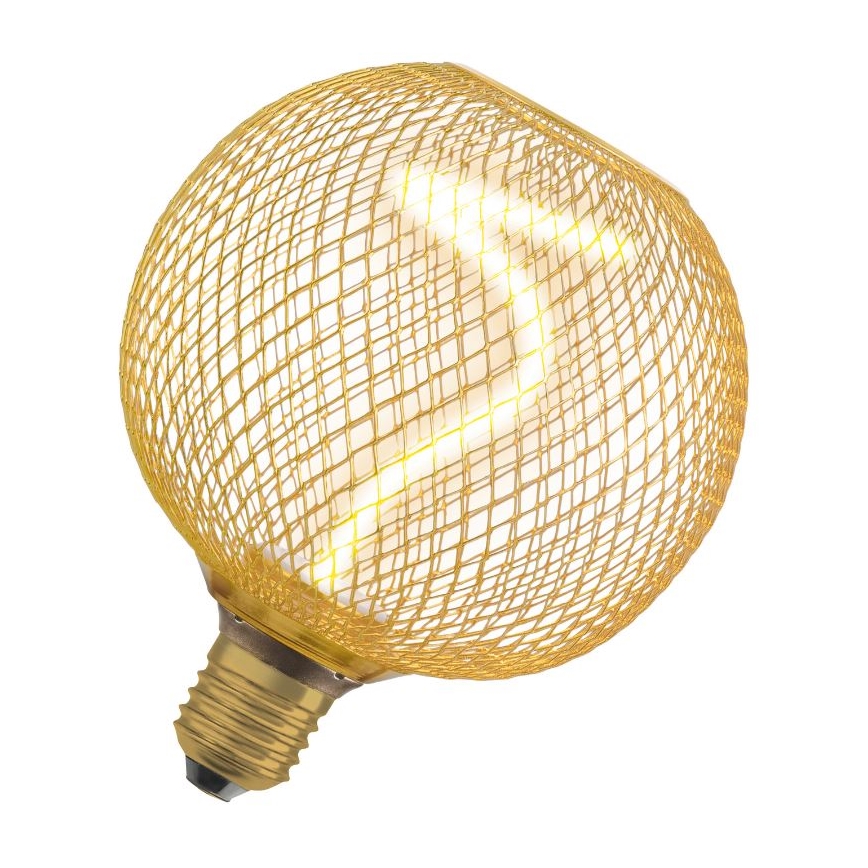 LED pritemdoma elektros lemputė DECOR FILAMENT G125 E27/3,5W/230V 1800K auksas - Osram