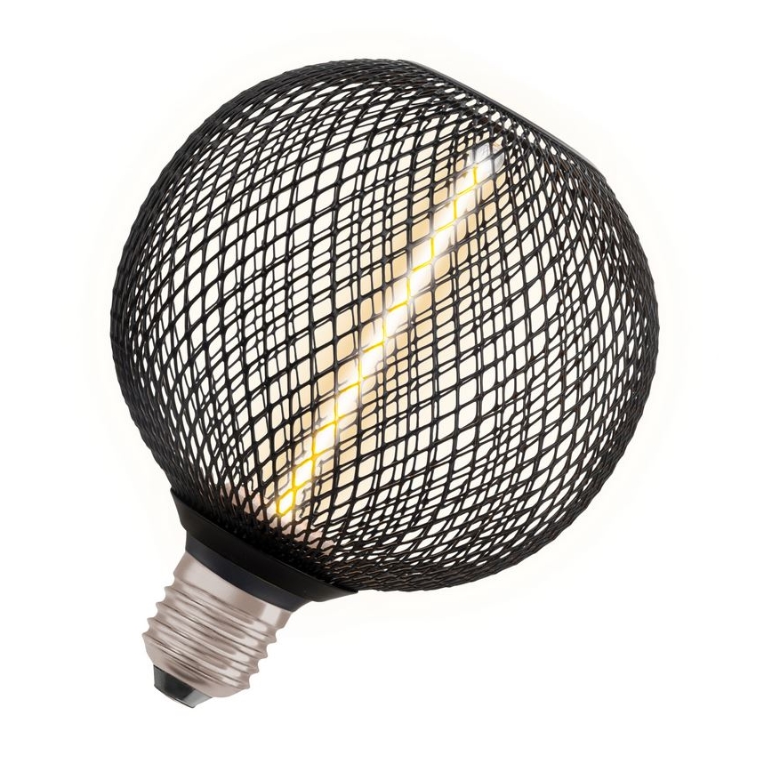 LED pritemdoma elektros lemputė DECOR  FILAMENT G125 E27/3,5W/230V 1800K juoda - Osram