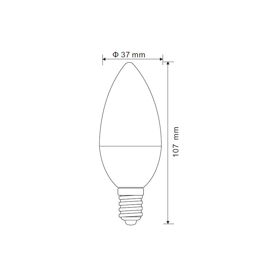 LED pritemdoma elektros lemputė E14/5W/230V 3000K - Globo