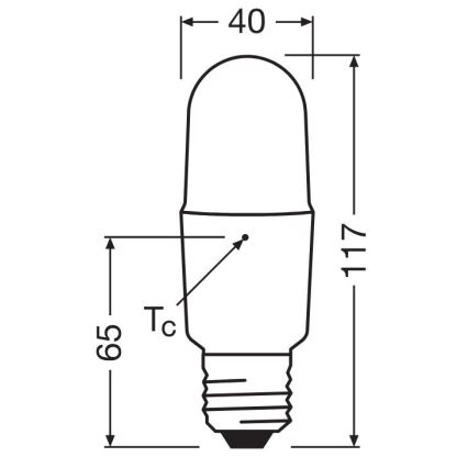 LED pritemdoma elektros lemputė E27/11W/230V 2700K CRI 90 - Osram