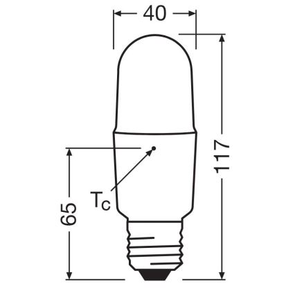 LED pritemdoma elektros lemputė E27/11W/230V 6500K CRI 90 - Osram