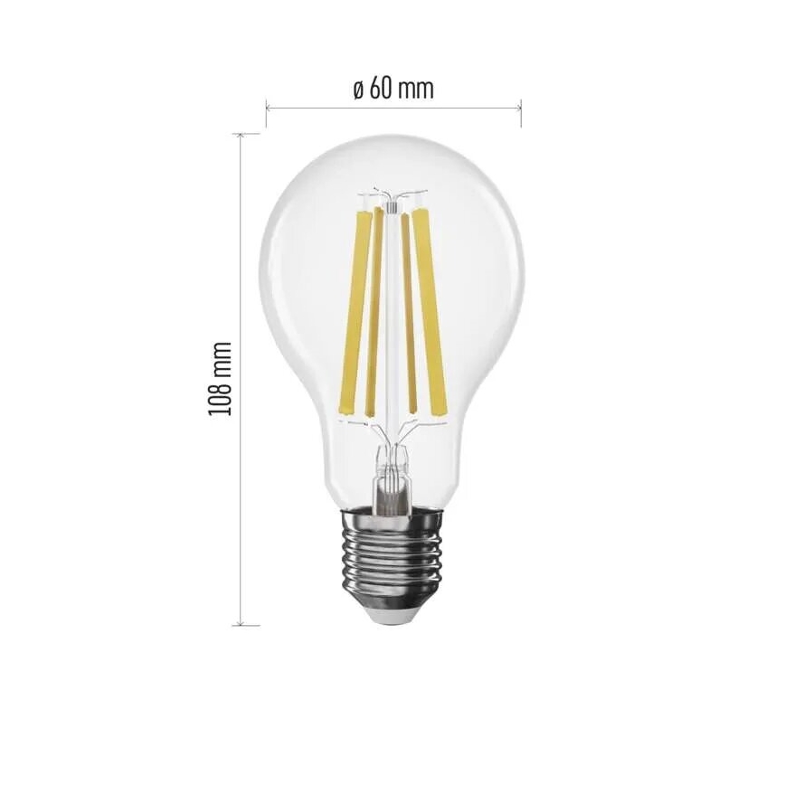 LED pritemdoma elektros lemputė FILAMENT A60 E27/11W/230V 2700K