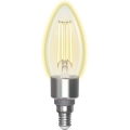 LED pritemdoma elektros lemputė FILAMENT C35 E14/4,5W/230V 2700-6500K Wi-Fi - Aigostar
