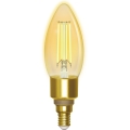 LED pritemdoma elektros lemputė FILAMENT C35 E14/4,5W/230V 2700-6500K Wi-Fi - Aigostar
