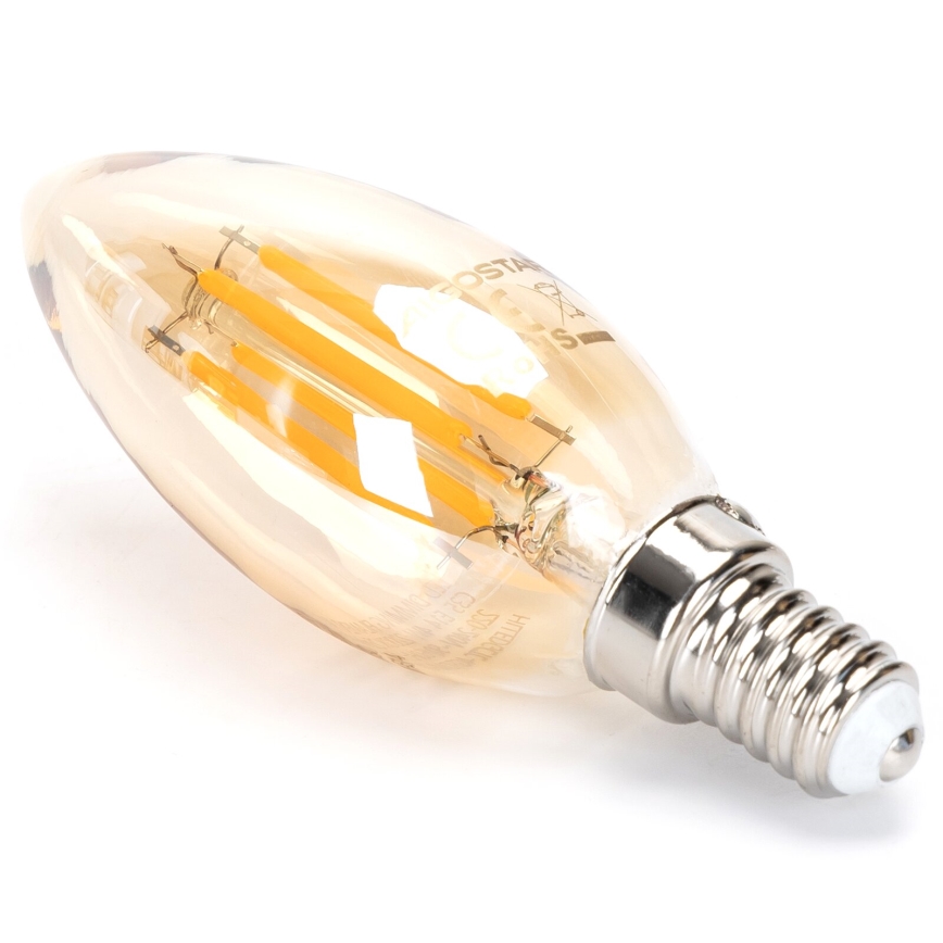 LED pritemdoma elektros lemputė FILAMENT C35 E14/4W/230V 2200K - Aigostar