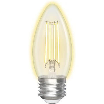 LED pritemdoma elektros lemputė FILAMENT C35 E27/4,5W/230V 2700-6500K Wi-Fi - Aigostar