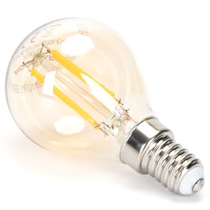 LED pritemdoma elektros lemputė FILAMENT G45 E14/4W/230V 2200K - Aigostar