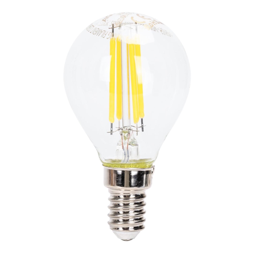 LED pritemdoma elektros lemputė FILAMENT G45 E14/4W/230V 6500K - Aigostar
