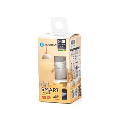 LED pritemdoma elektros lemputė FILAMENT G45 E14/6,5W/230V 2700-6500K Wi-Fi - Aigostar